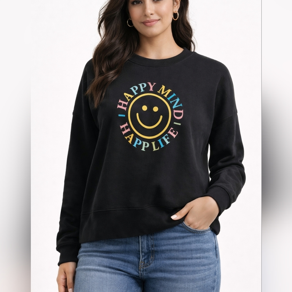 Cali Sport Xl Sweatshirt Happy Mind Happy‎ Life
